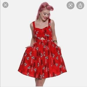 Her Universe Disney Stitch Hawaiian Print Dress